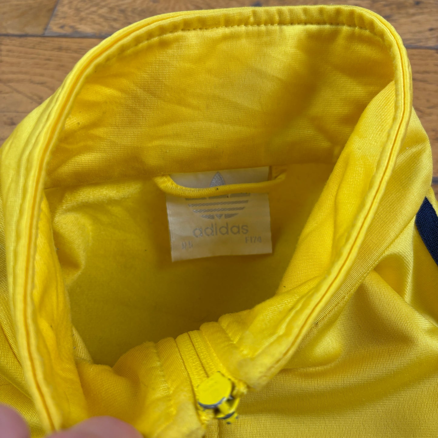 Vintage 90s Adidas Yellow Tracksuit Track Shell Windbreaker Jacket - L