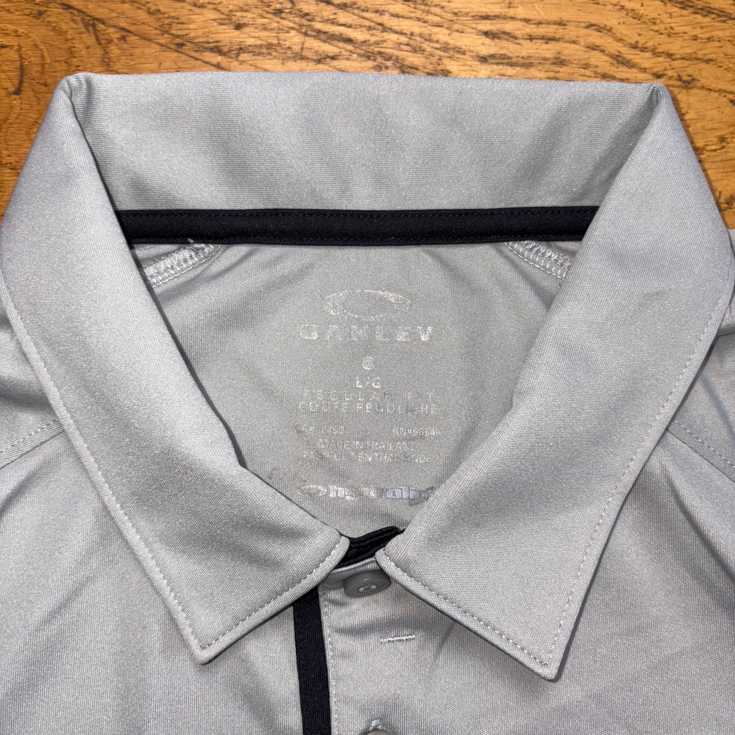 Vintage Oakley Grey Golf Polo Shirt - L