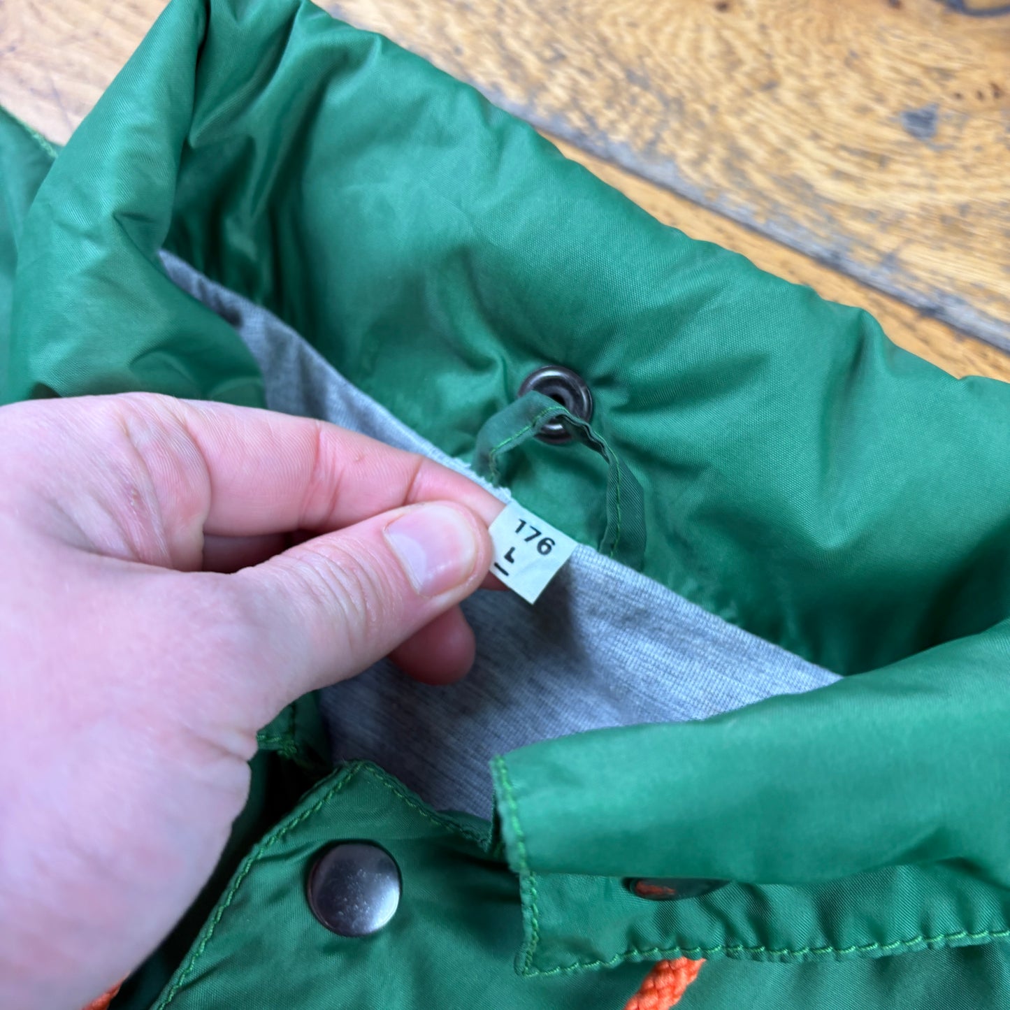 Vintage Club Wear Green Parka Jacket - L