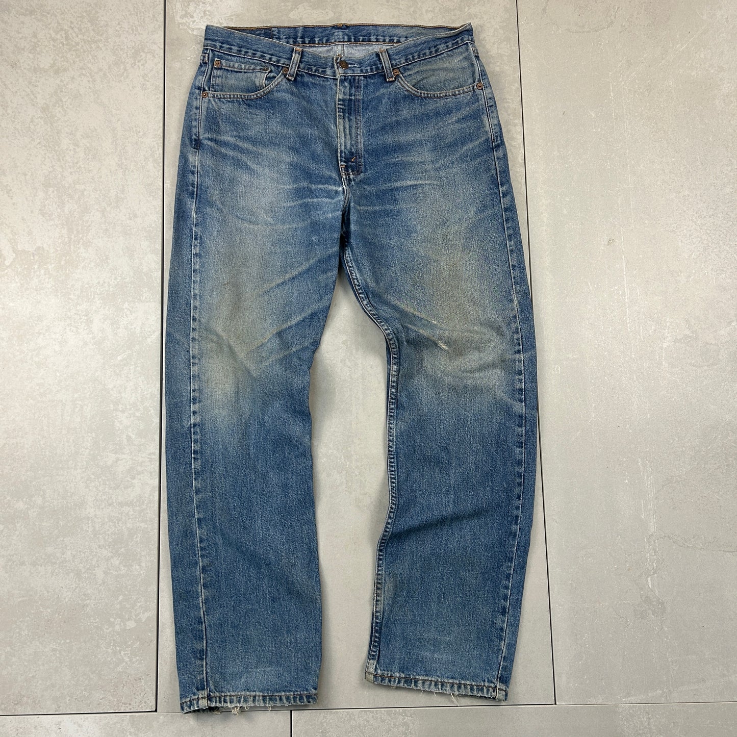 Vintage Levis Straight Blue Denim Jeans - 36