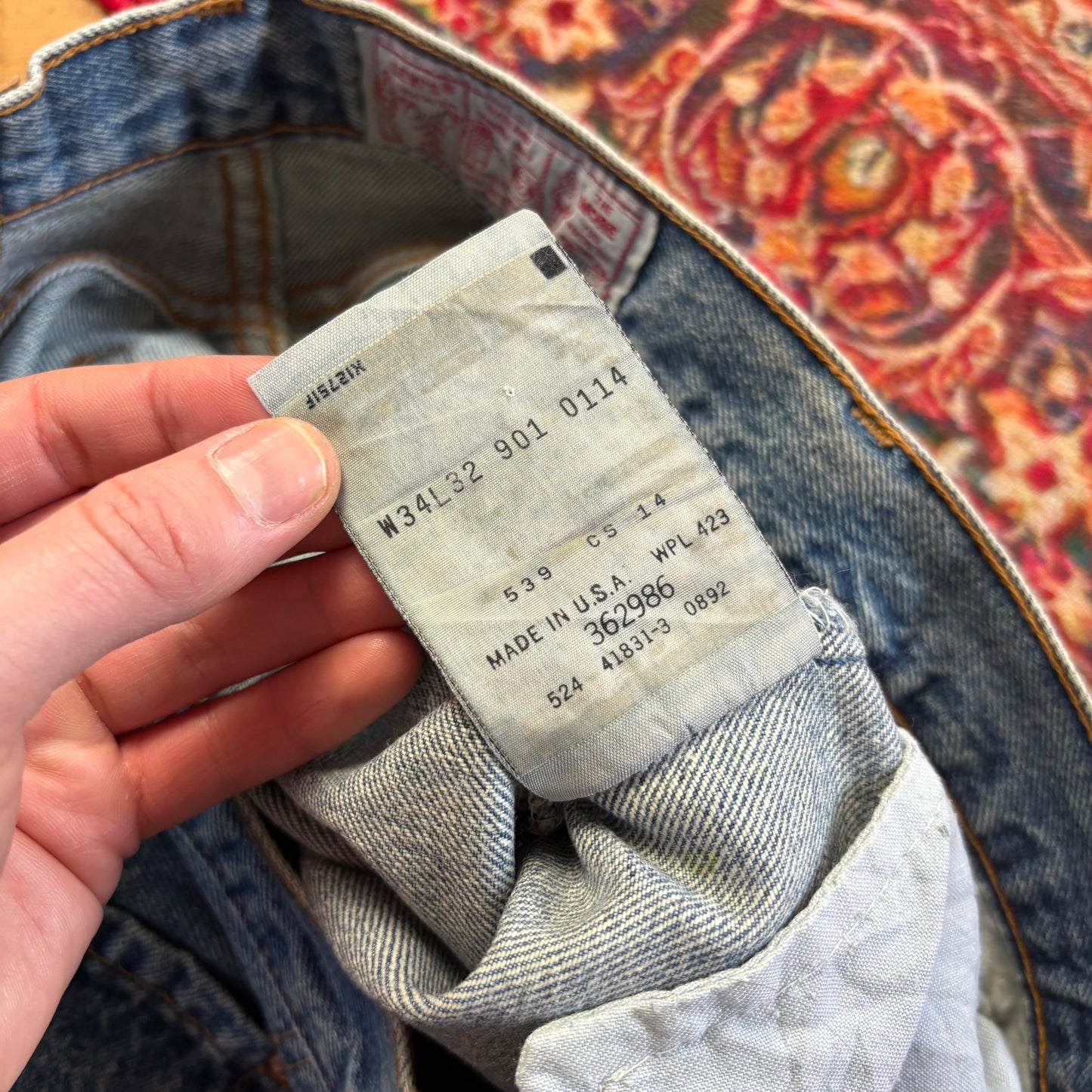 Vintage Levis 901 Womens Mom Tapered Blue Denim Jeans - Size 12