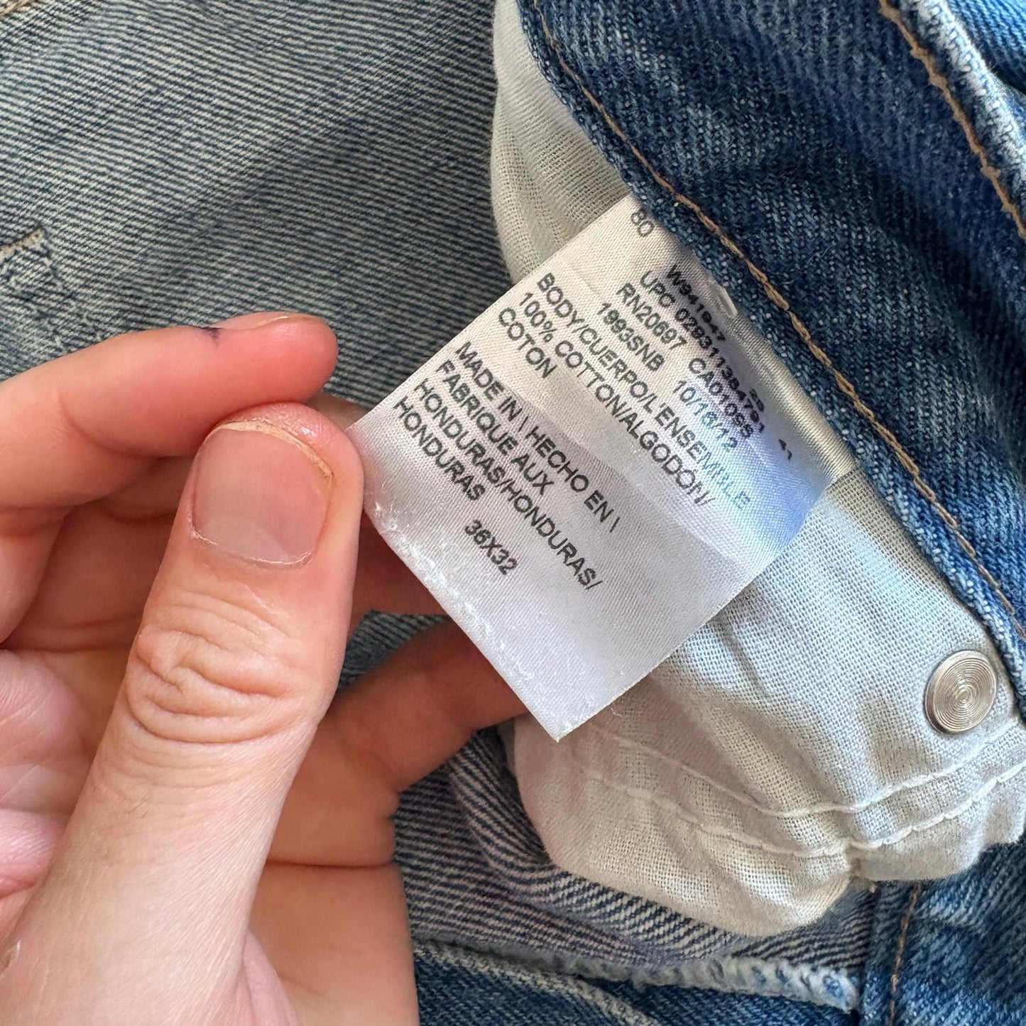 Vintage Dickies Workwear Carpenter Baggy Blue Jeans - 36R