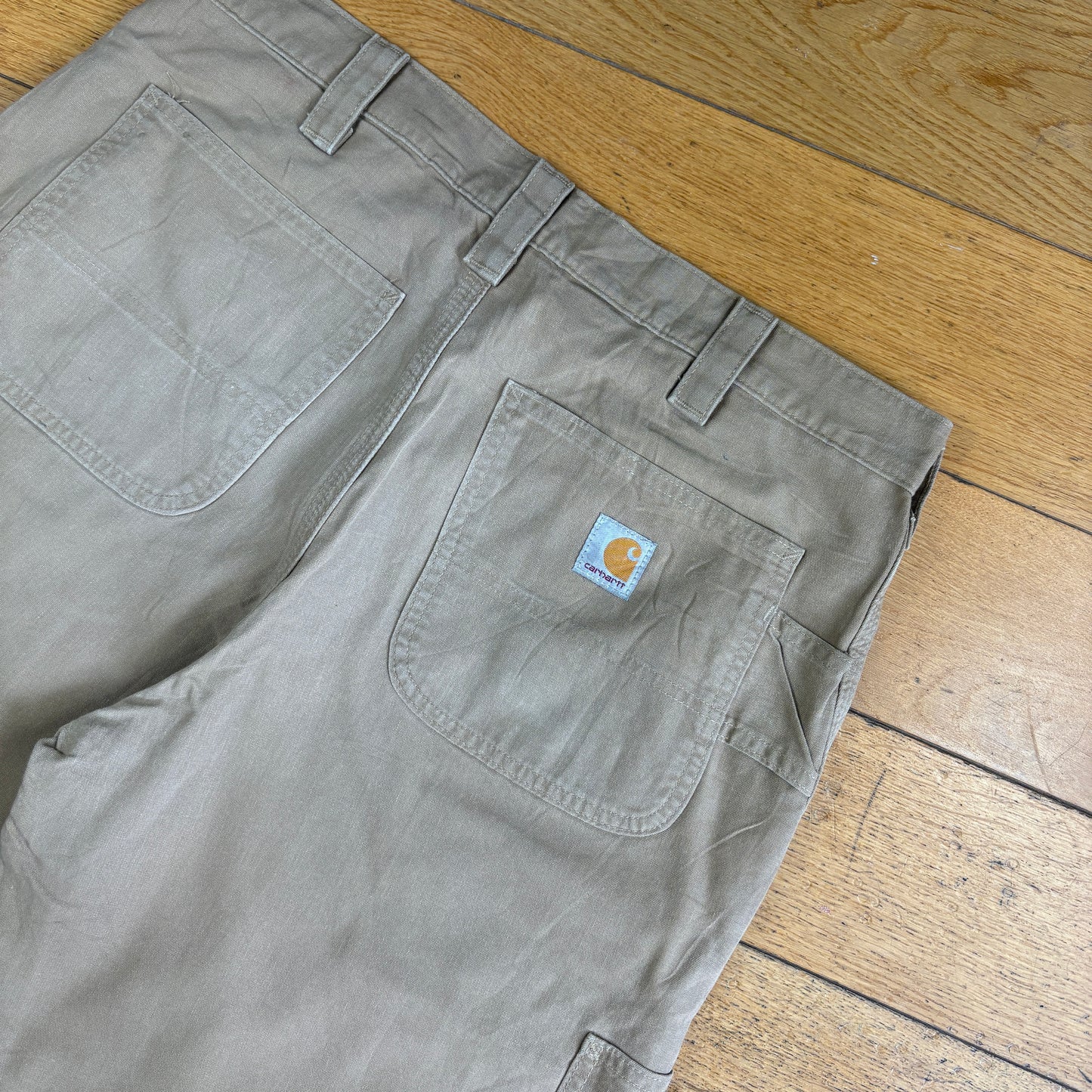 Vintage Carhartt Brown Workwear Baggy Carpenter Shorts - 34
