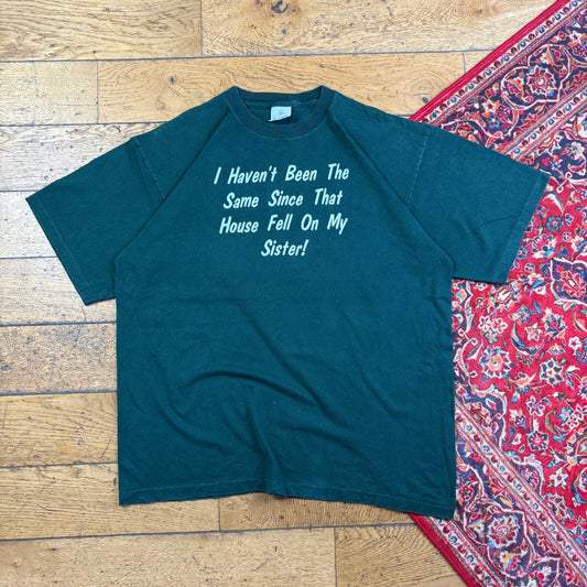 Vintage 90s Wicked Green Funny Single Stitch Graphic T-Shirt - XL