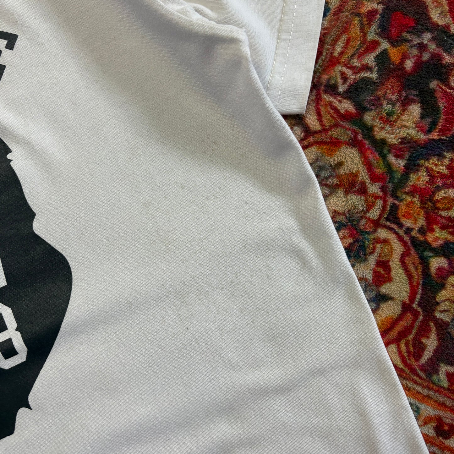 Vintage BAPE Bathing Ape White Graphic T-Shirt - S