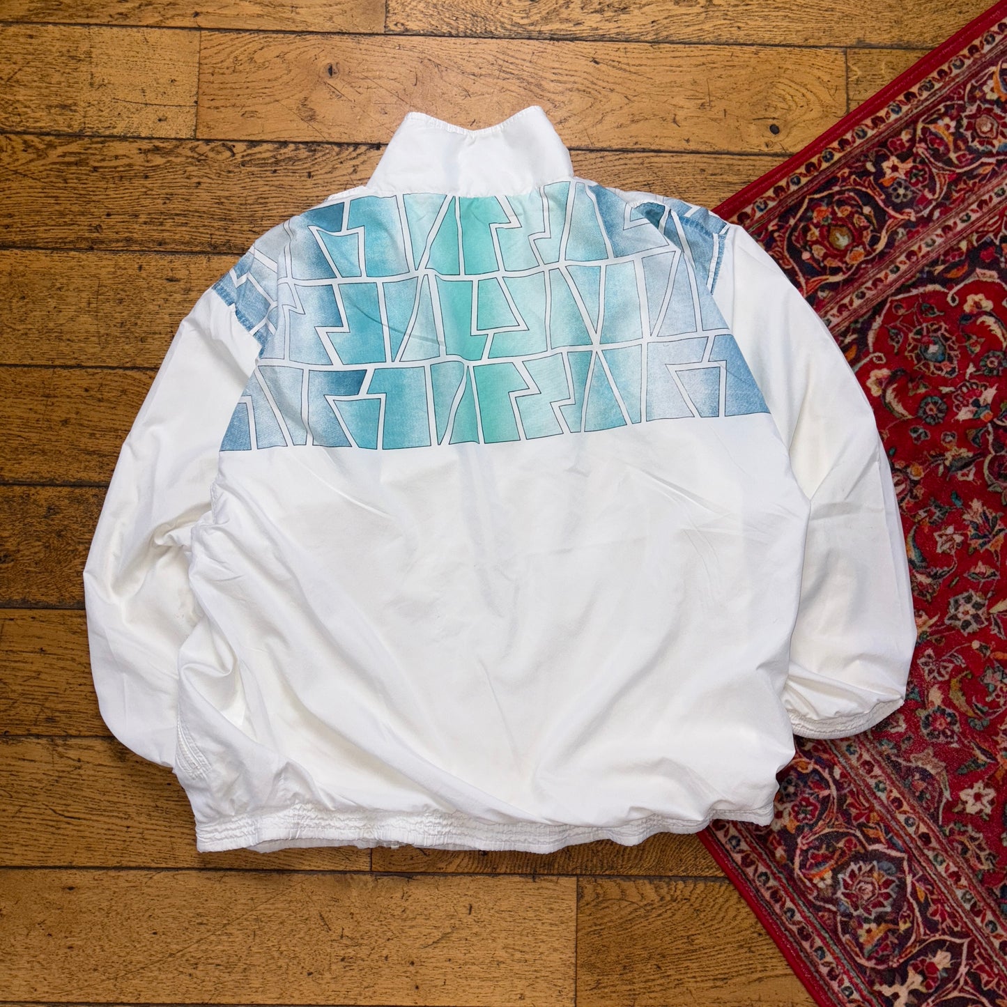 Vintage Reebok White Tracksuit Track Shell Windbreaker Jacket - 2XL