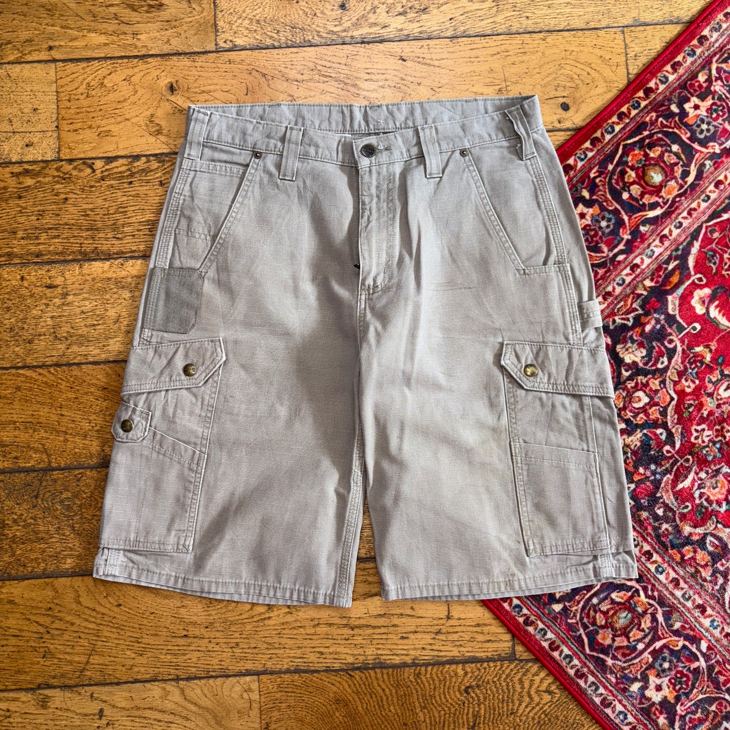 Vintage Carhartt Brown Workwear Baggy Carpenter Shorts - 34