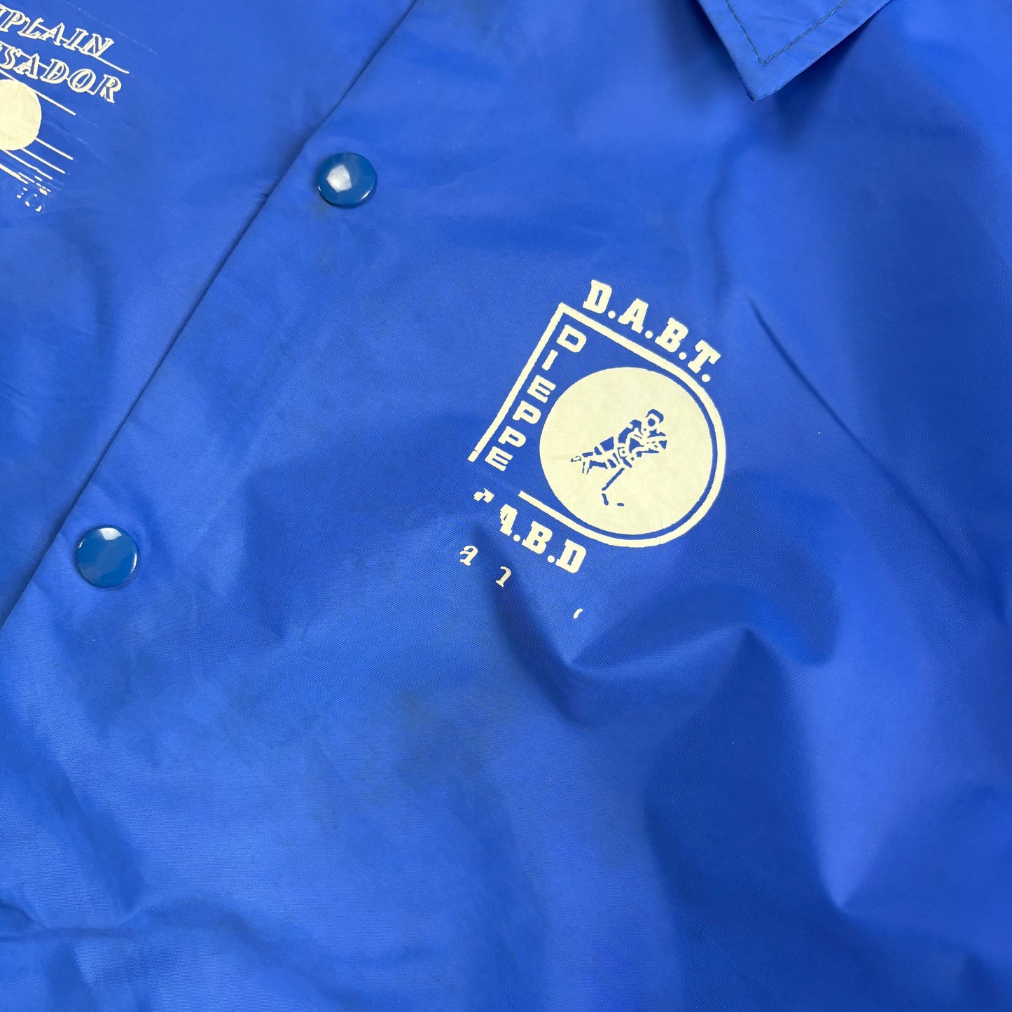 Vintage Blue Nylon Coach Harrington Jacket - L