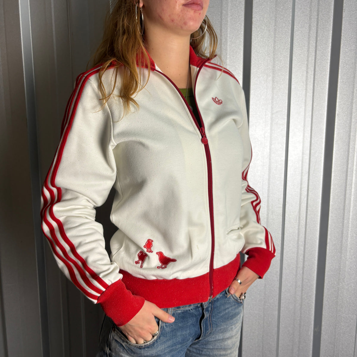 Adidas Tokyo 00s Rare White Red Tracksuit Track Jacket - XS