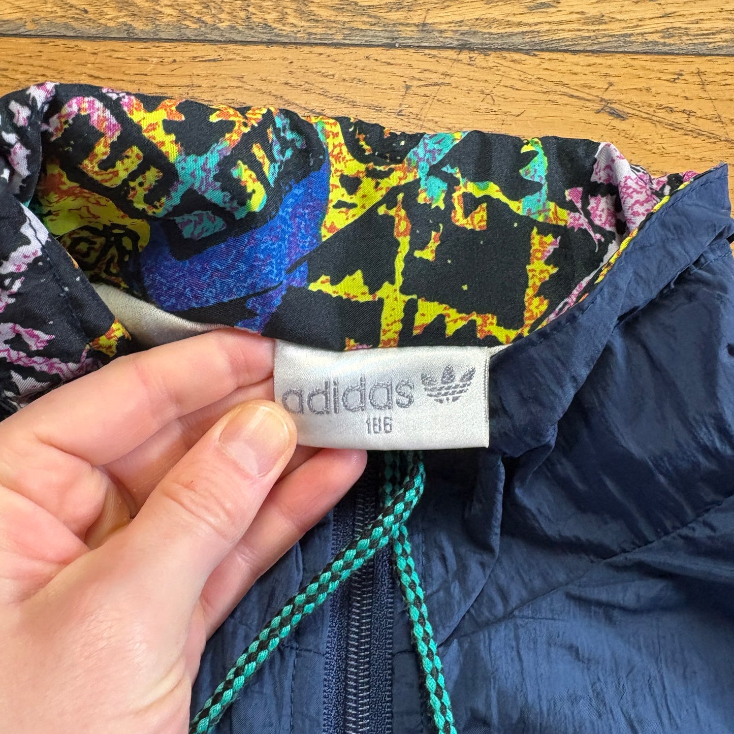 Vintage 90s Adidas Navy Tracksuit Track Shell Windbreaker Jacket - 2XL