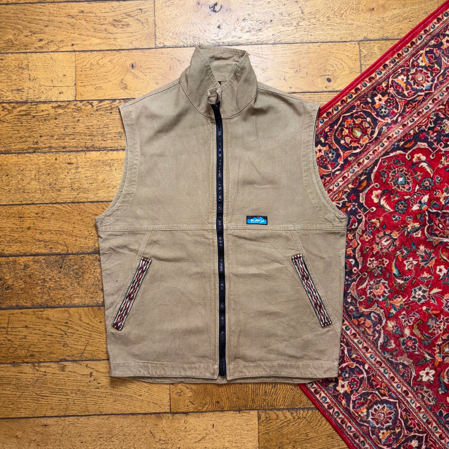 Vintage Brown Workwear Carhartt Style Gilet Vest - M