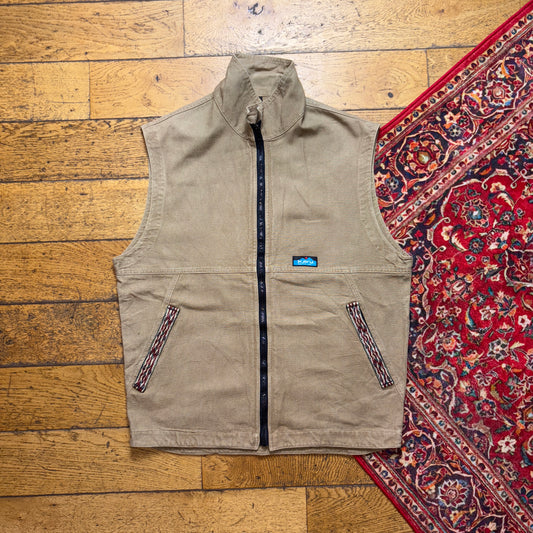 Vintage Brown Workwear Carhartt Style Gilet Vest - M