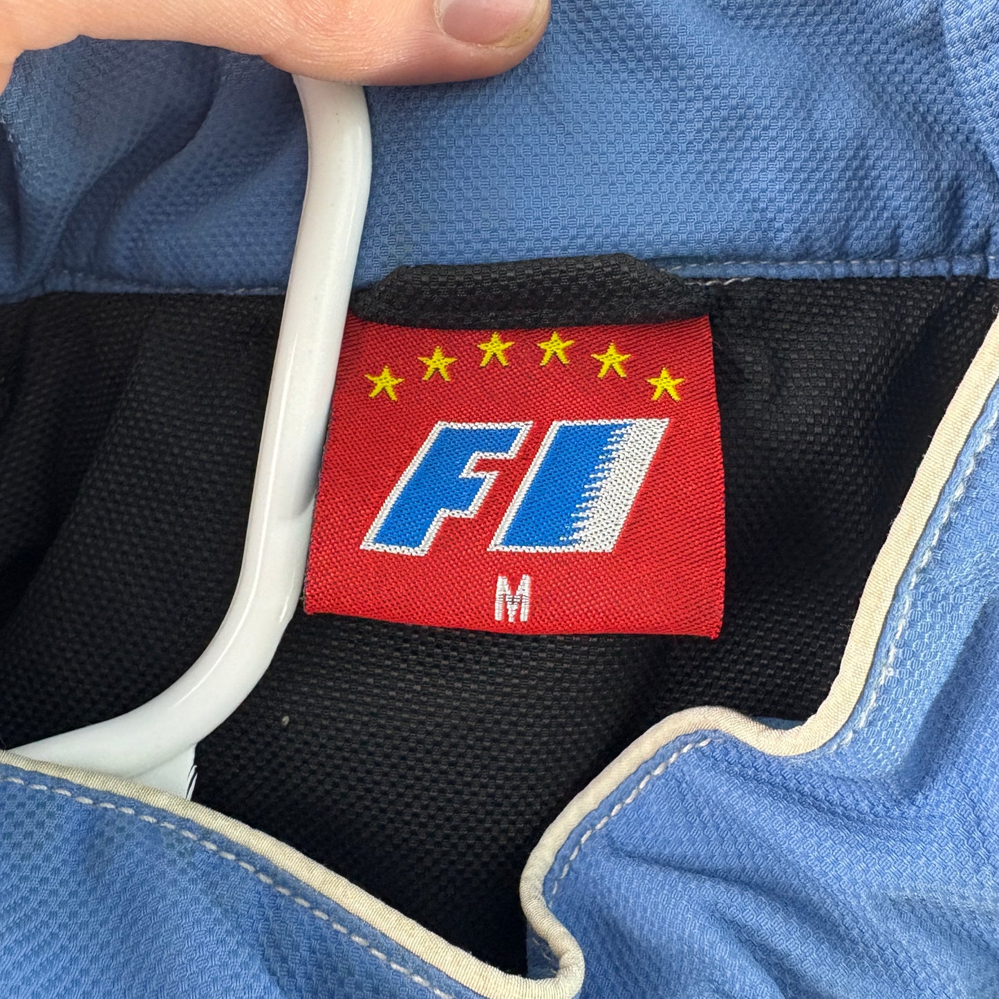 Vintage Yamaha Black Blue Embroidered Racing F1 Jacket - M