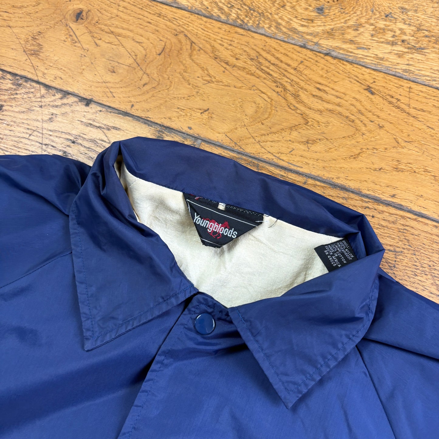 Vintage Navy Nylon Coach Harrington Jacket - XL