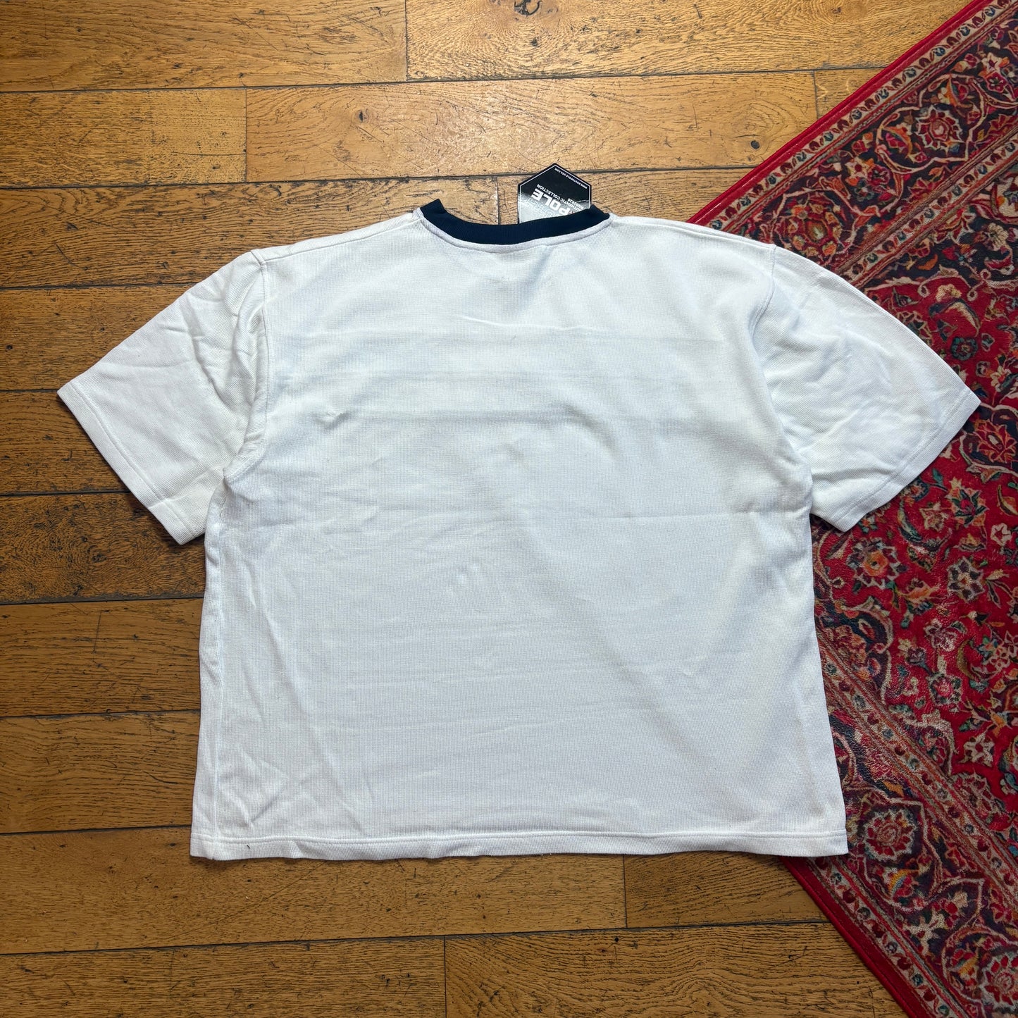 Vintage Southpole Embroidered Knit Heavyweight White T-Shirt - XL