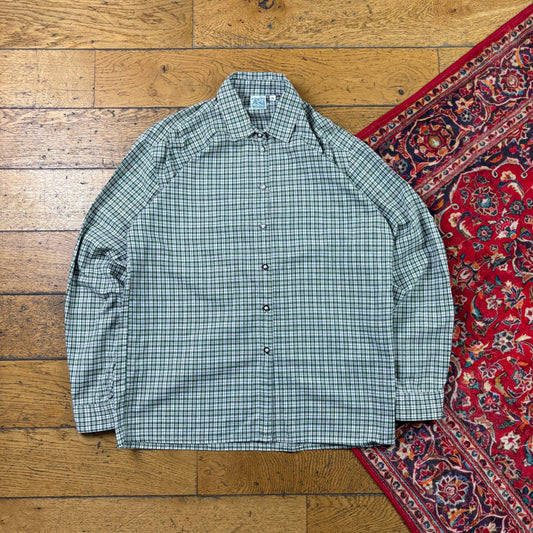 Vintage Green Check Shirt - S