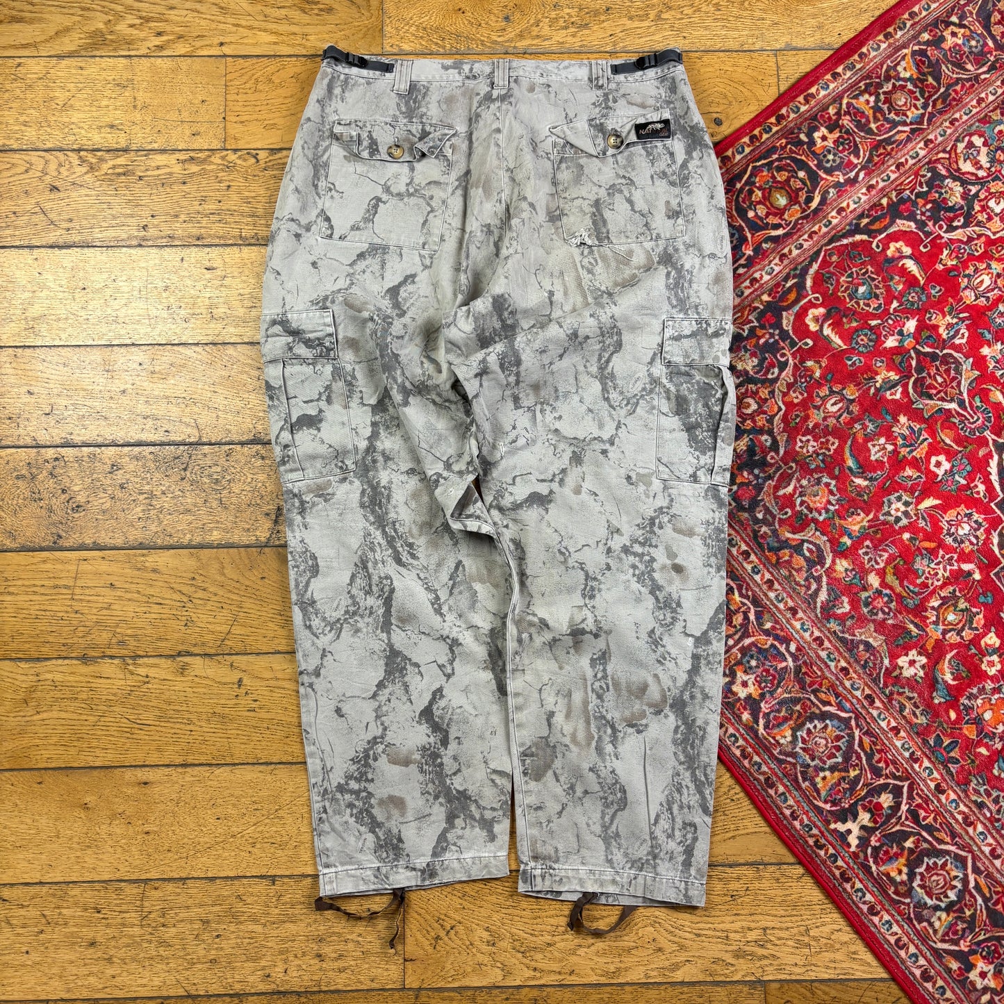 Vintage Real Tree Camo Brown Hunting Workwear Trousers - 36