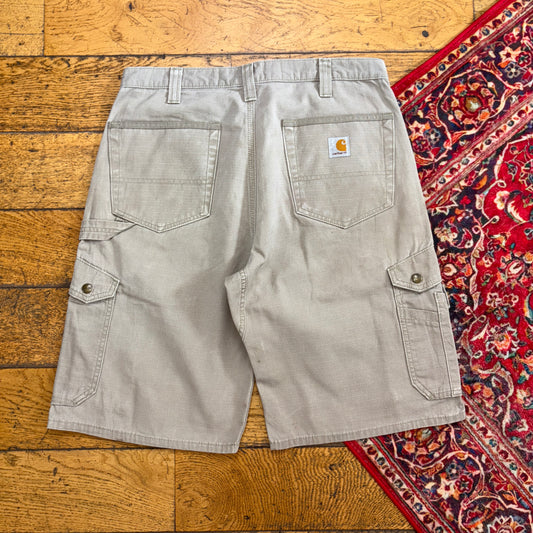 Vintage Carhartt Brown Workwear Baggy Carpenter Shorts - 34