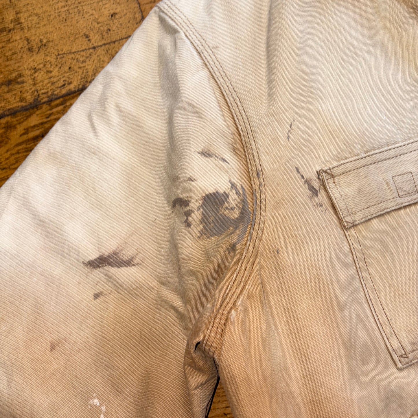 Vintage Carhartt Brown Cream Arctic Workwear Jacket - XL
