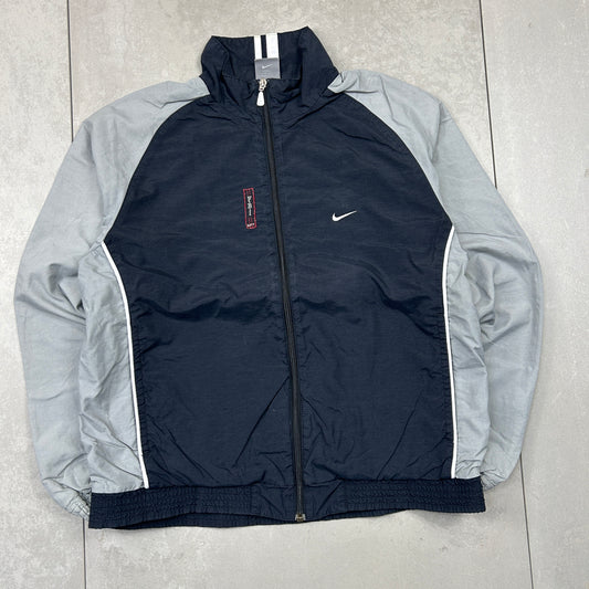 Vintage Nike Black Tracksuit Track Shell Windbreaker Jacket - M