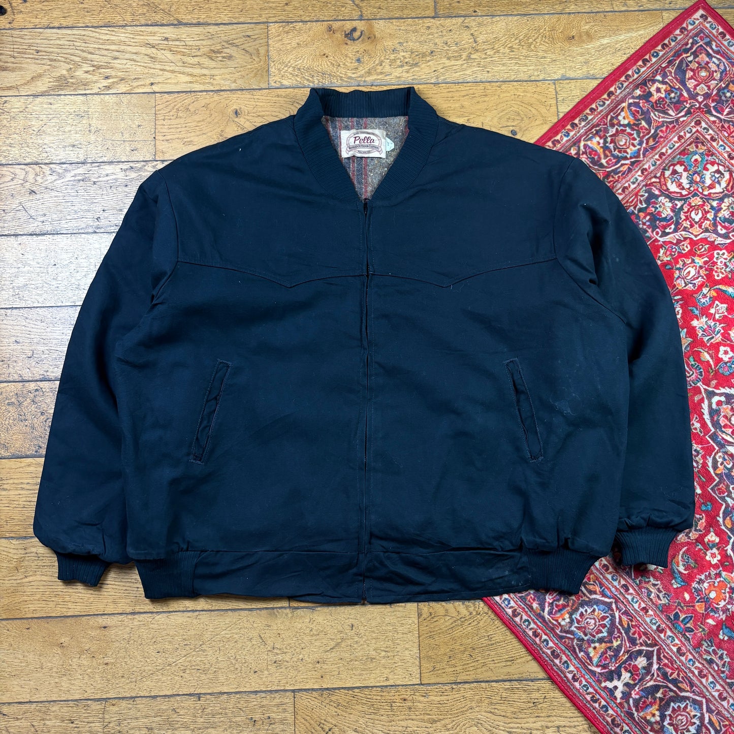 Vintage Black Carhartt Style Workwear Jacket - 4XL