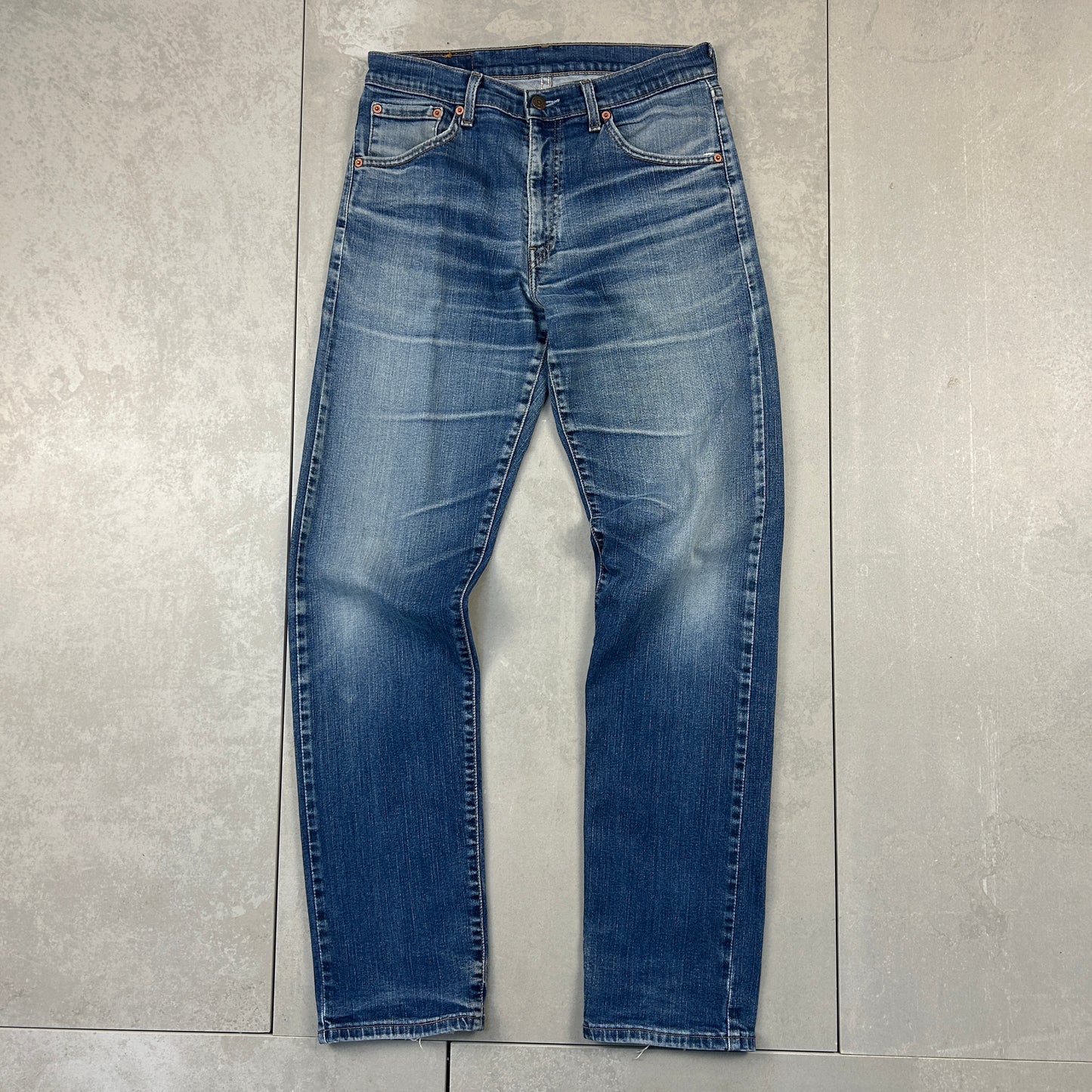 Vintage Levis 521 Straight Blue Denim Jeans - 30