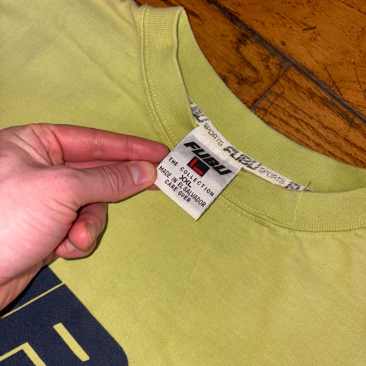 Vintage FUBU Hip Hop Green Graphic T-Shirt - 2XL