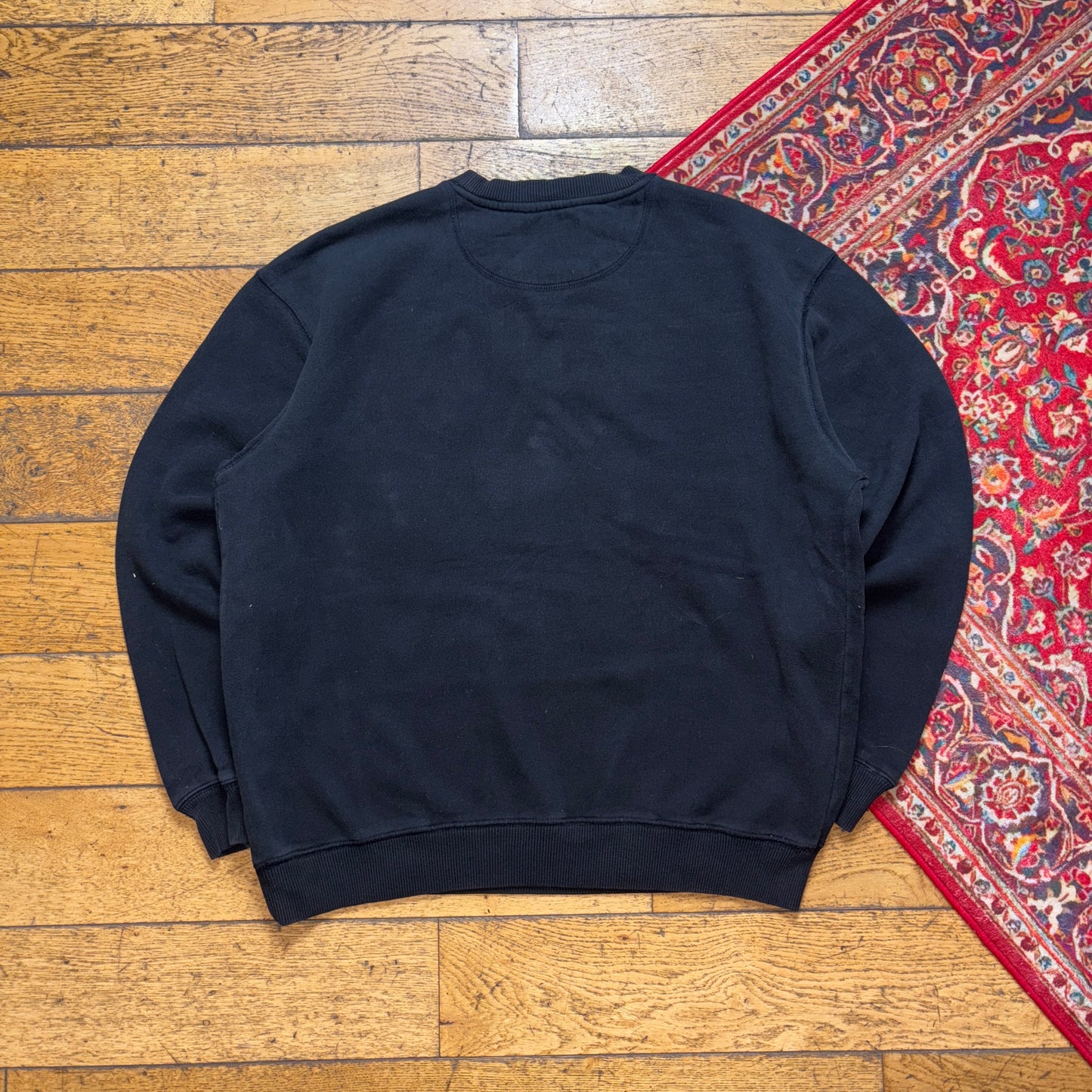 Vintage Fila Black Embroidered Sweatshirt - XL