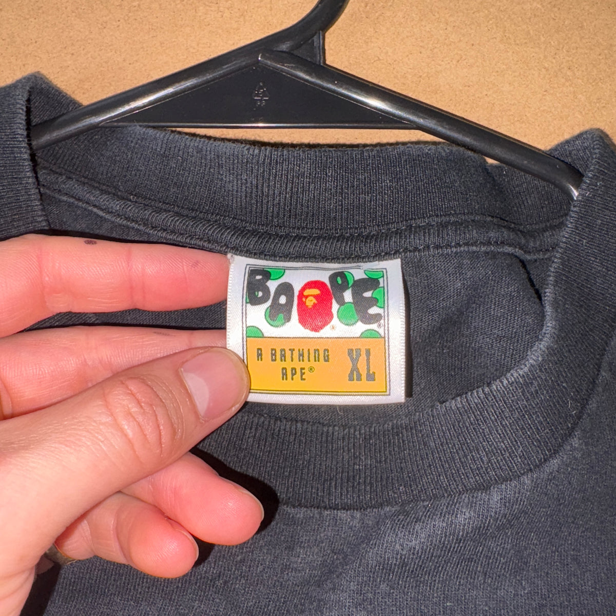 Bape Bathing Ape Black Graphic T Shirt - L