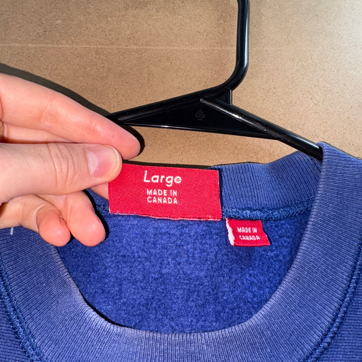 Supreme Blue Sweatshirt - L