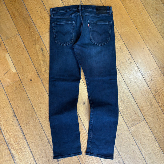 Vintage Levis 511 Slim Dark Blue Denim Jeans - 34