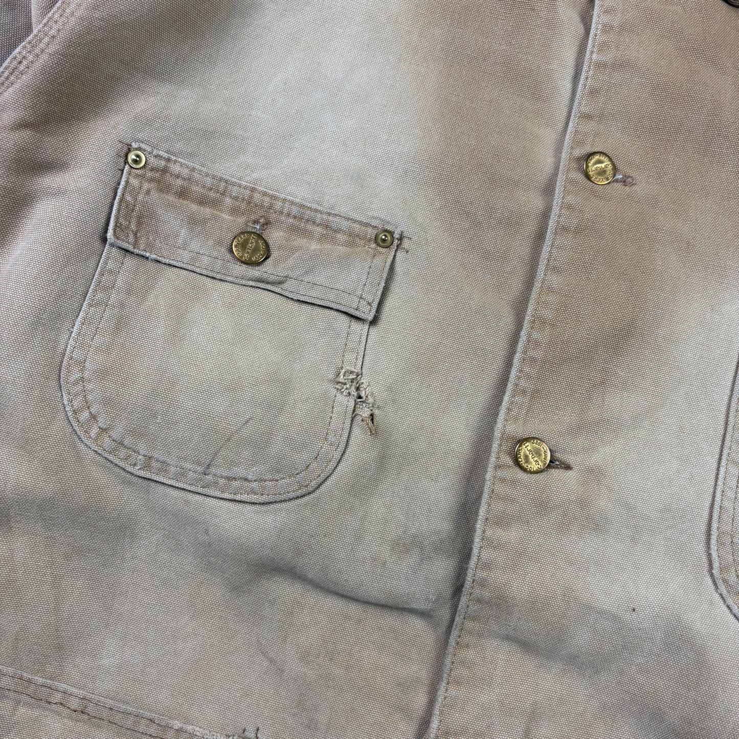 Vintage 1989 Carhartt Brown Michigan Chore Workwear Jacket - XL