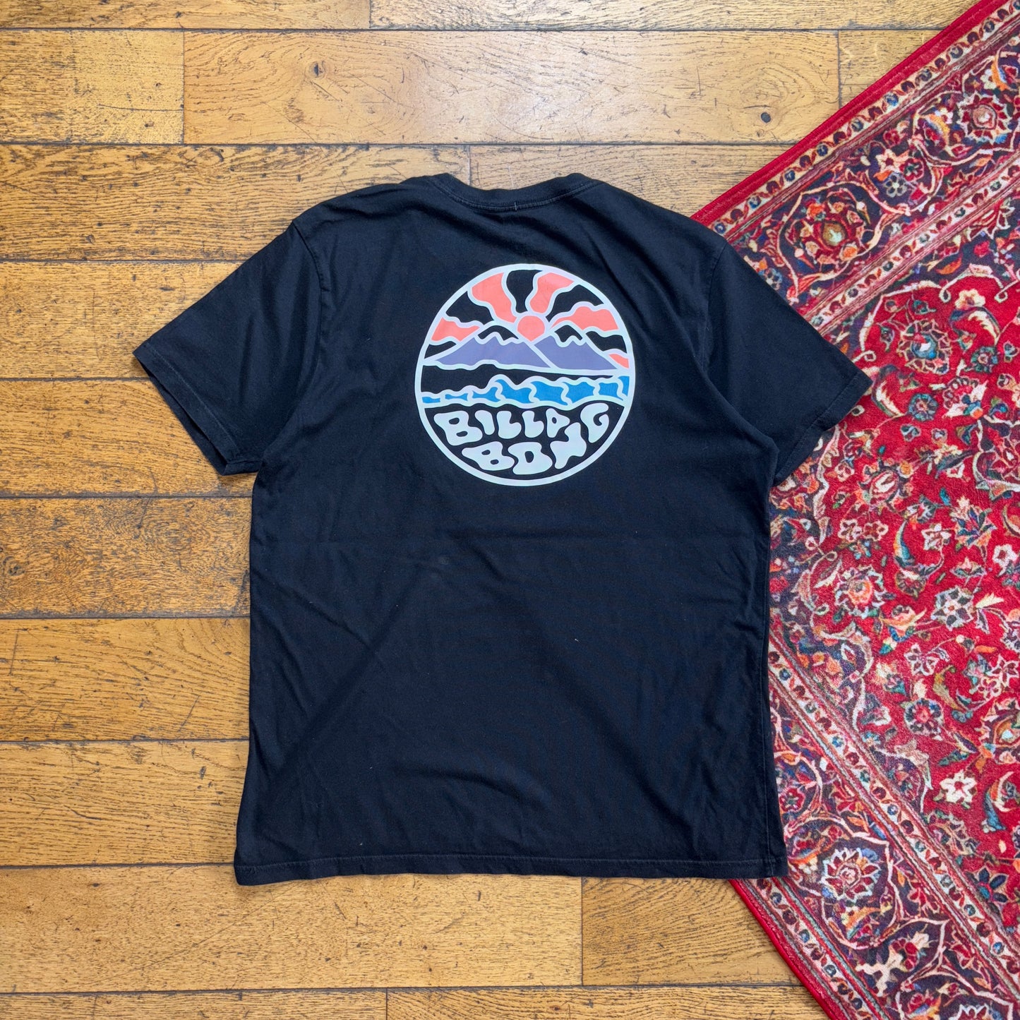 Vintage Billabong Black Surfwear Graphic T-Shirt - L