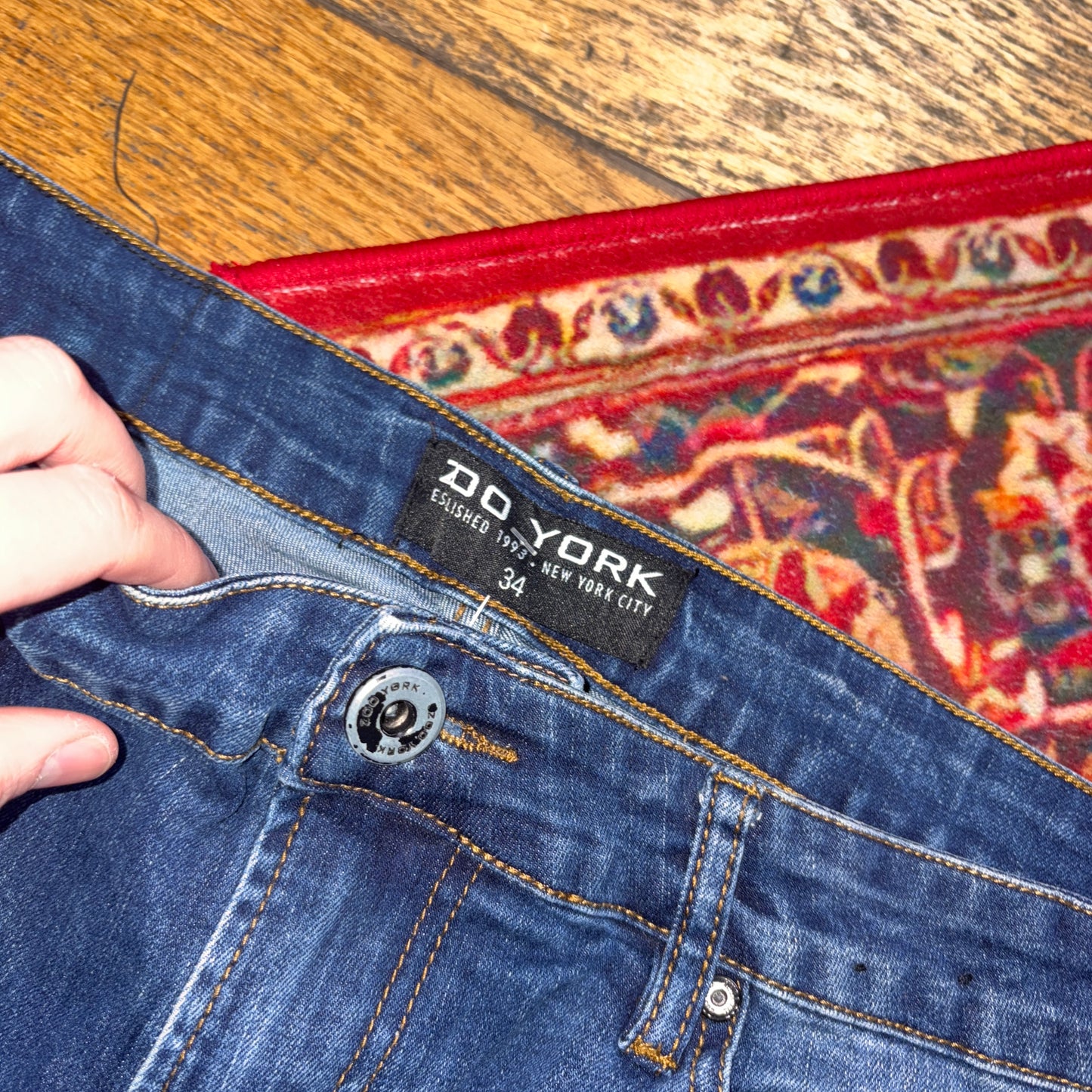Vintage Blue Denim Shorts - 34