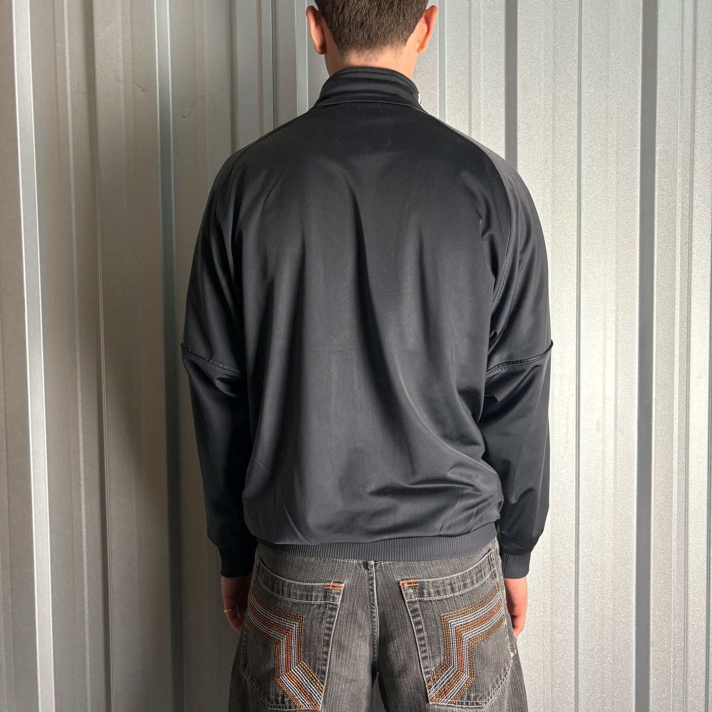 Vintage Adidas Black Y2K 00s Tracksuit Track Jacket - M