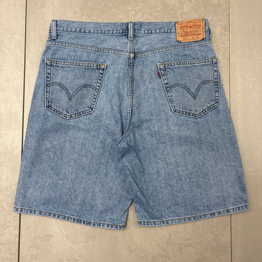 Vintage Levis 550 Blue  Baggy Denim Shorts - 36
