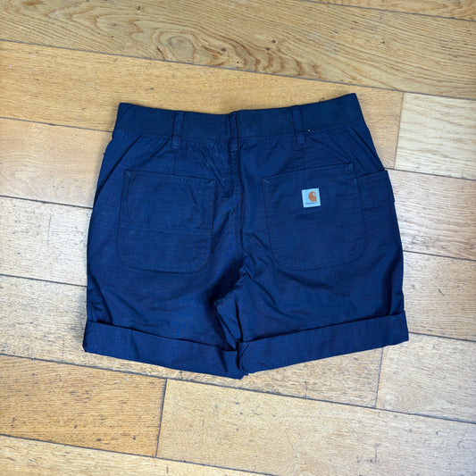 Vintage Carhartt Navy Womens Workwear Baggy Carpenter Shorts - Size 10/12
