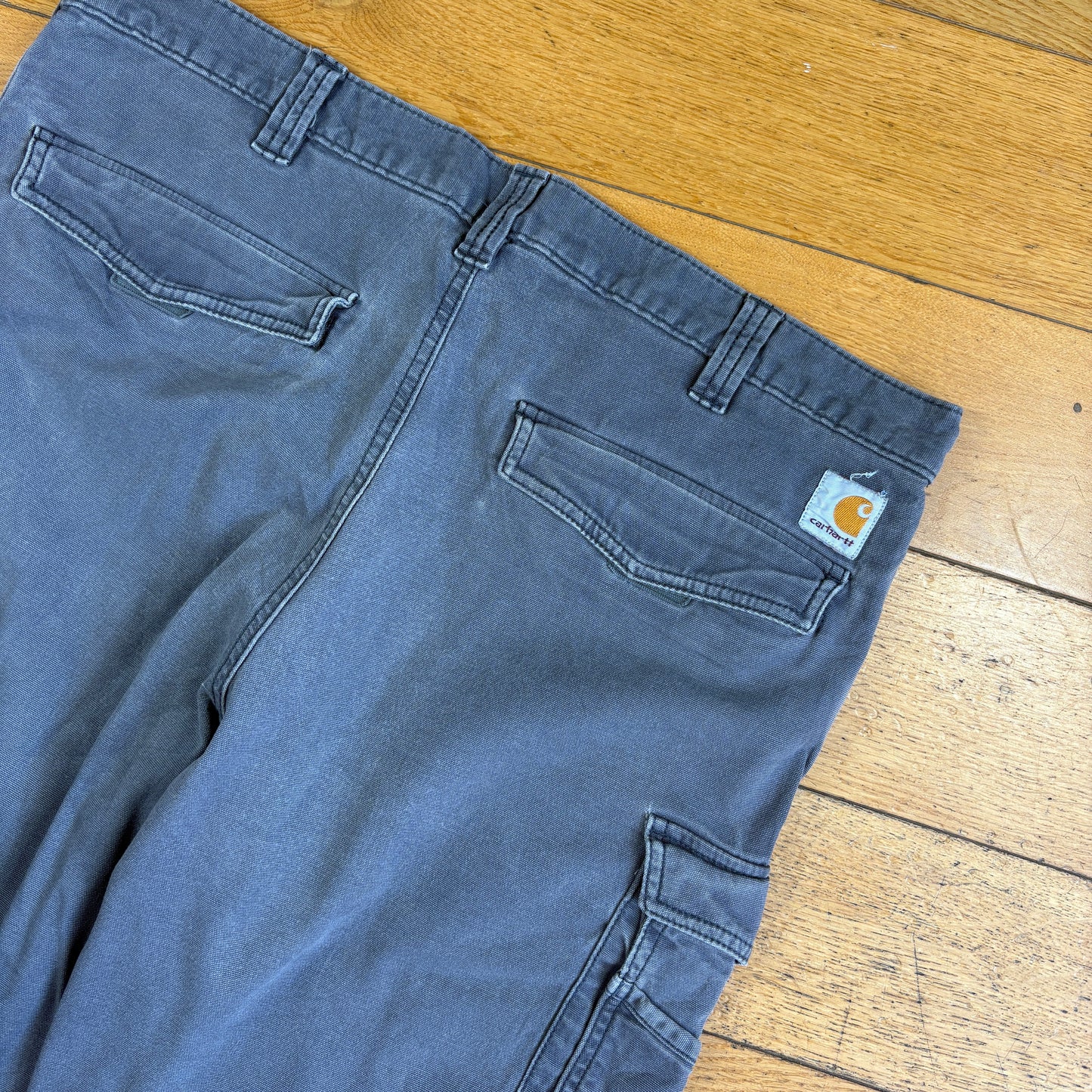 Vintage Carhartt Grey Workwear Baggy Carpenter Shorts - 38