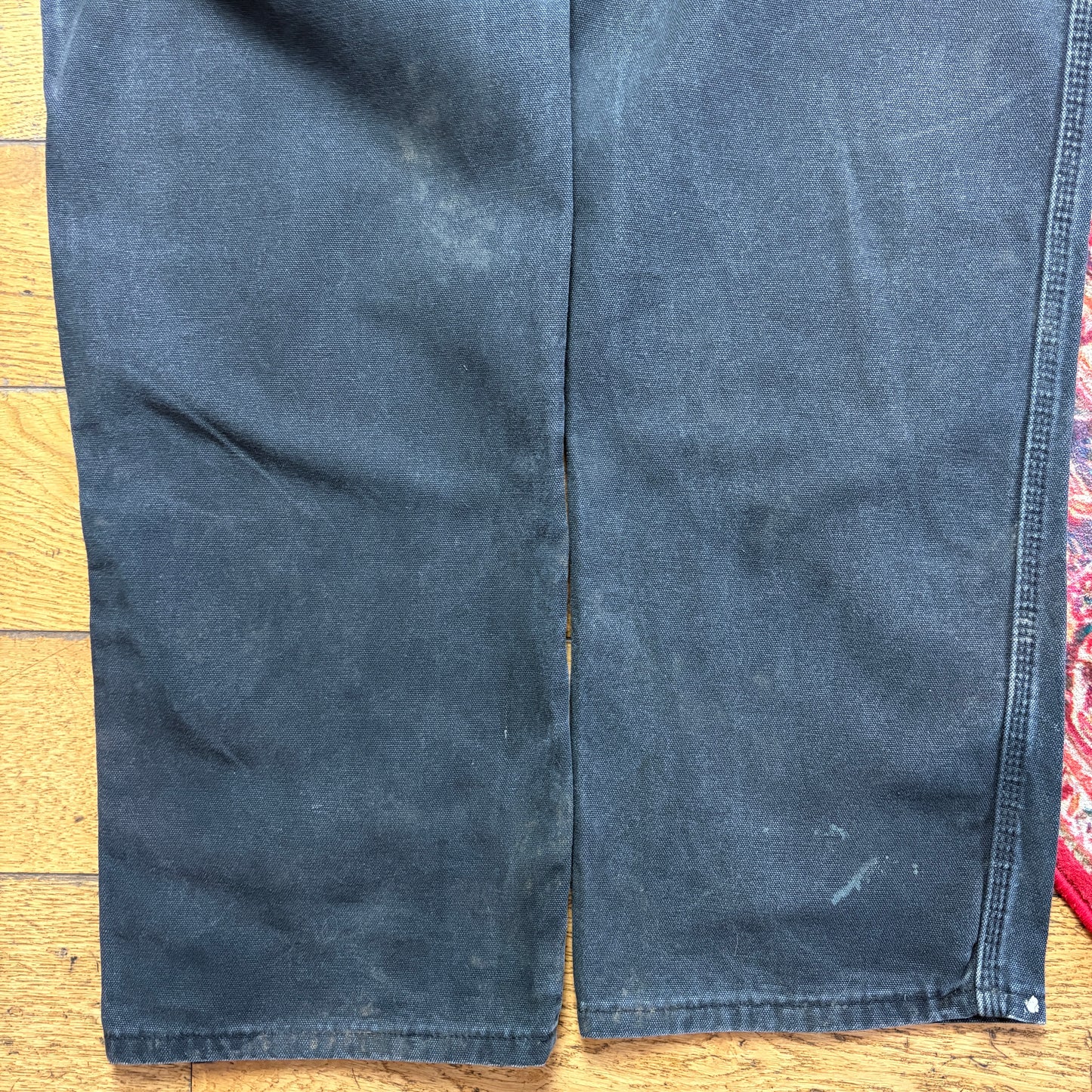 Vintage Dickies Workwear Carpenter Black Baggy Trousers - 38L