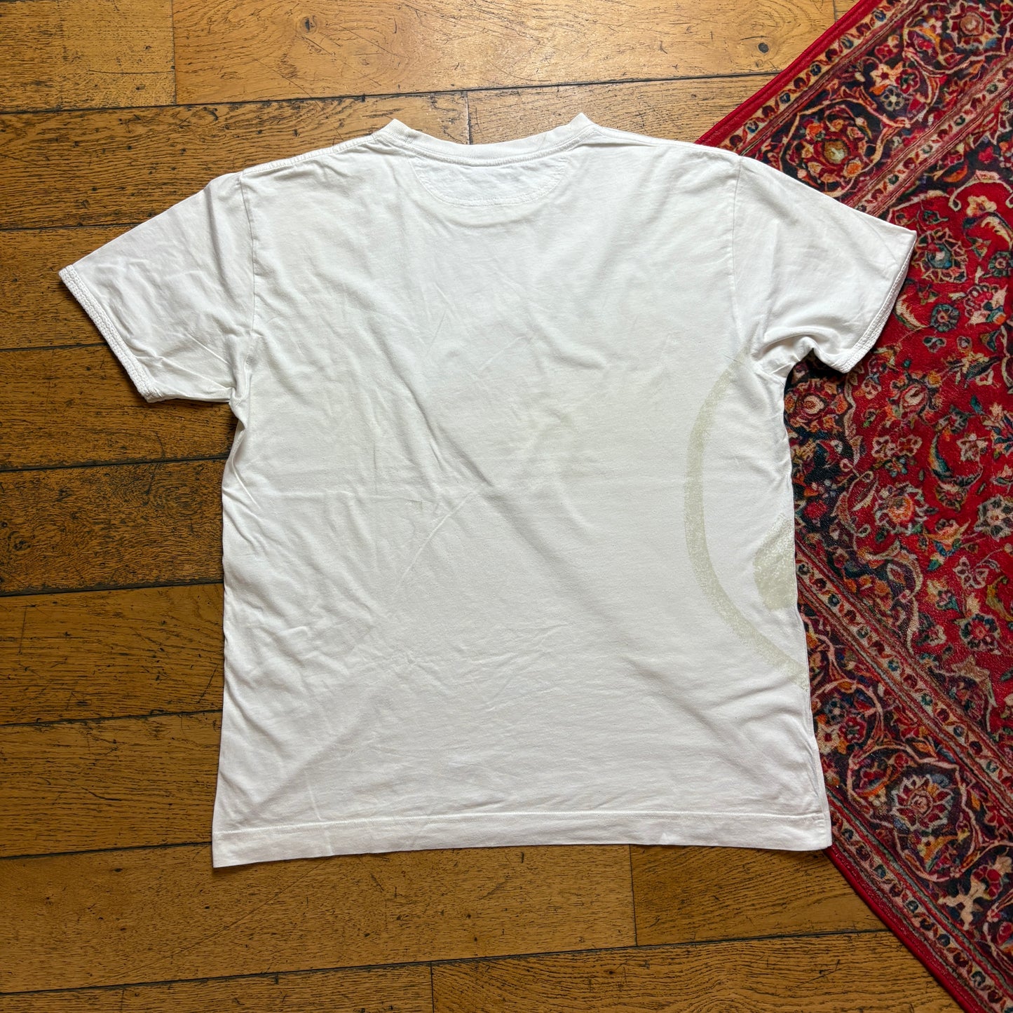 Vintage Diesel White Cream Graphic T-Shirt - L