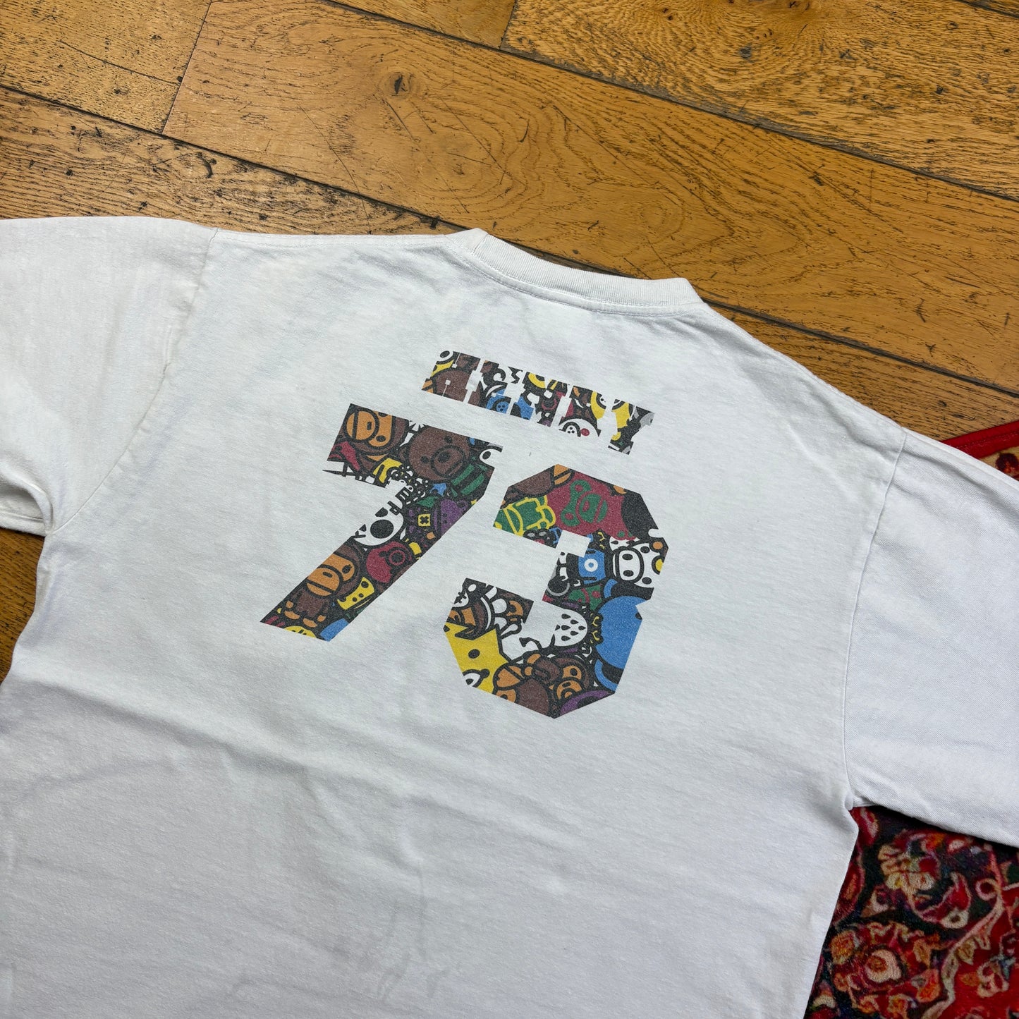 Vintage Bape Bathing Ape White Graphic T-Shirt - S