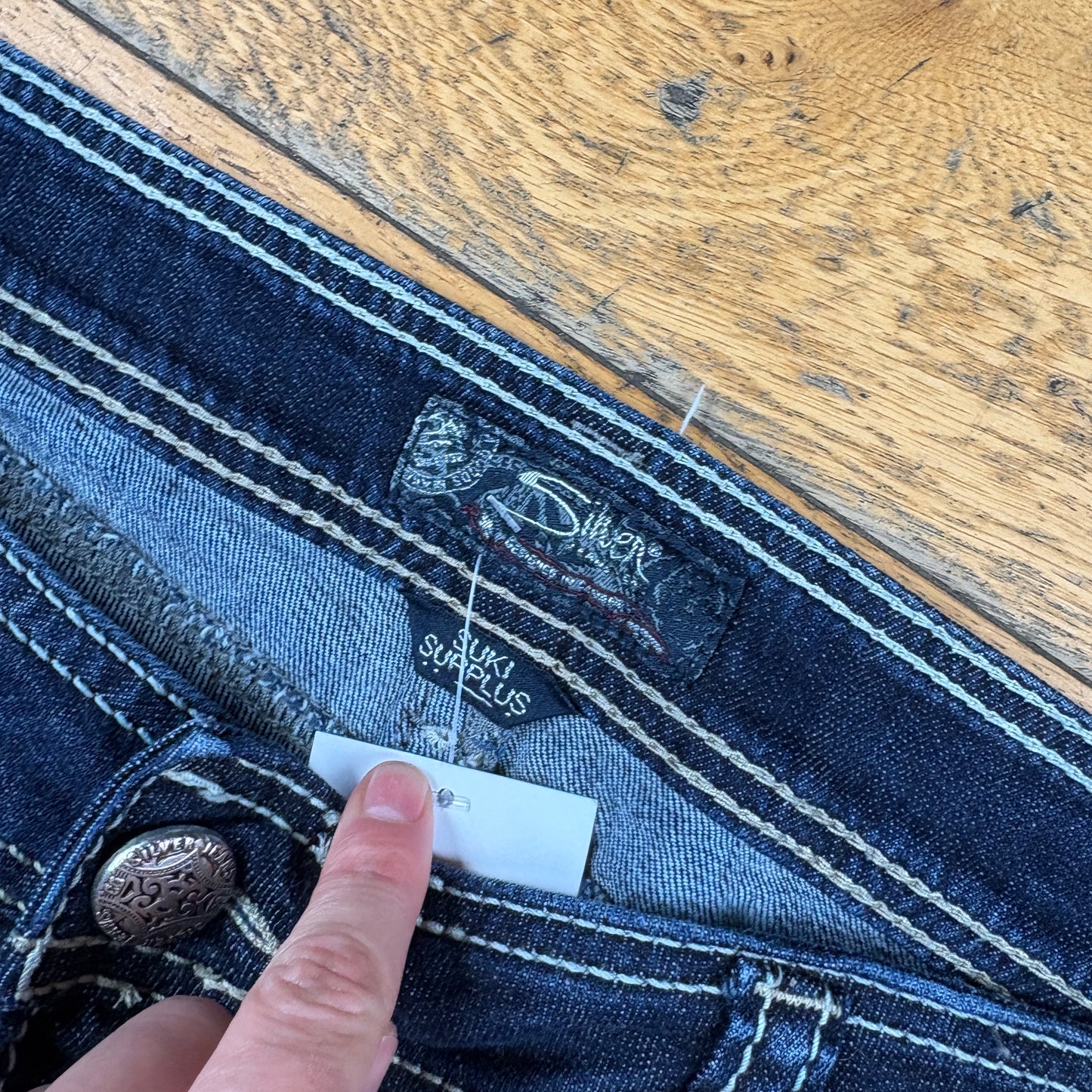 Vintage Womens Y2K Bootcut Flared Embroidered Hip Hop Baggy Jeans - Size 20