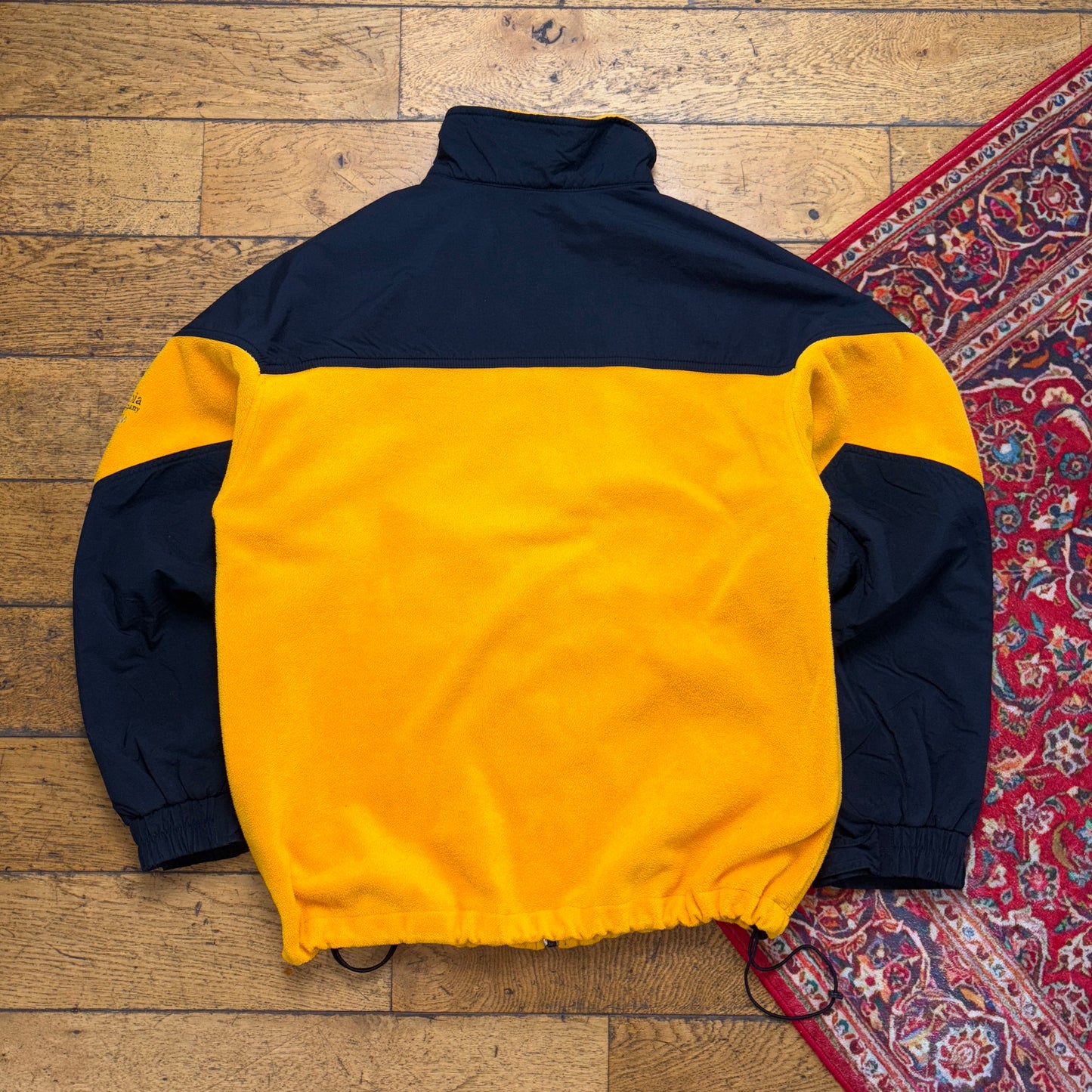 Vintage Columbia Yellow Zip Fleece Embroidered Sweatshirt - XL