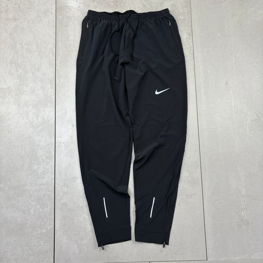 Vintage Nike Black Tracksuit Sweatpants Track Pants Bottoms - L