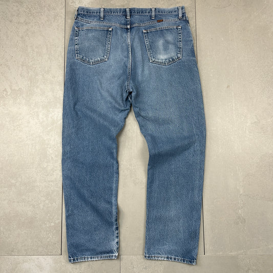 Vintage Rustler Blue Straight Denim Workwear Jeans - 40