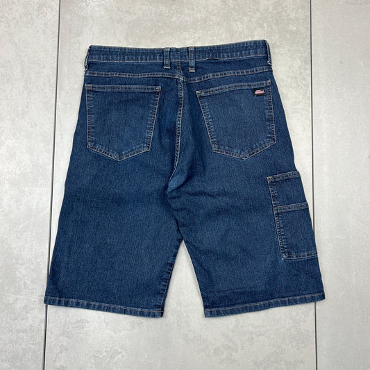 Vintage Dickies Workwear Carpenter Blue Shorts - 34