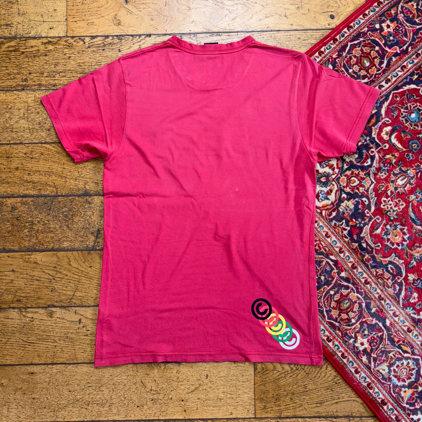 Vintage Stussy Red Graphic T-Shirt - XS