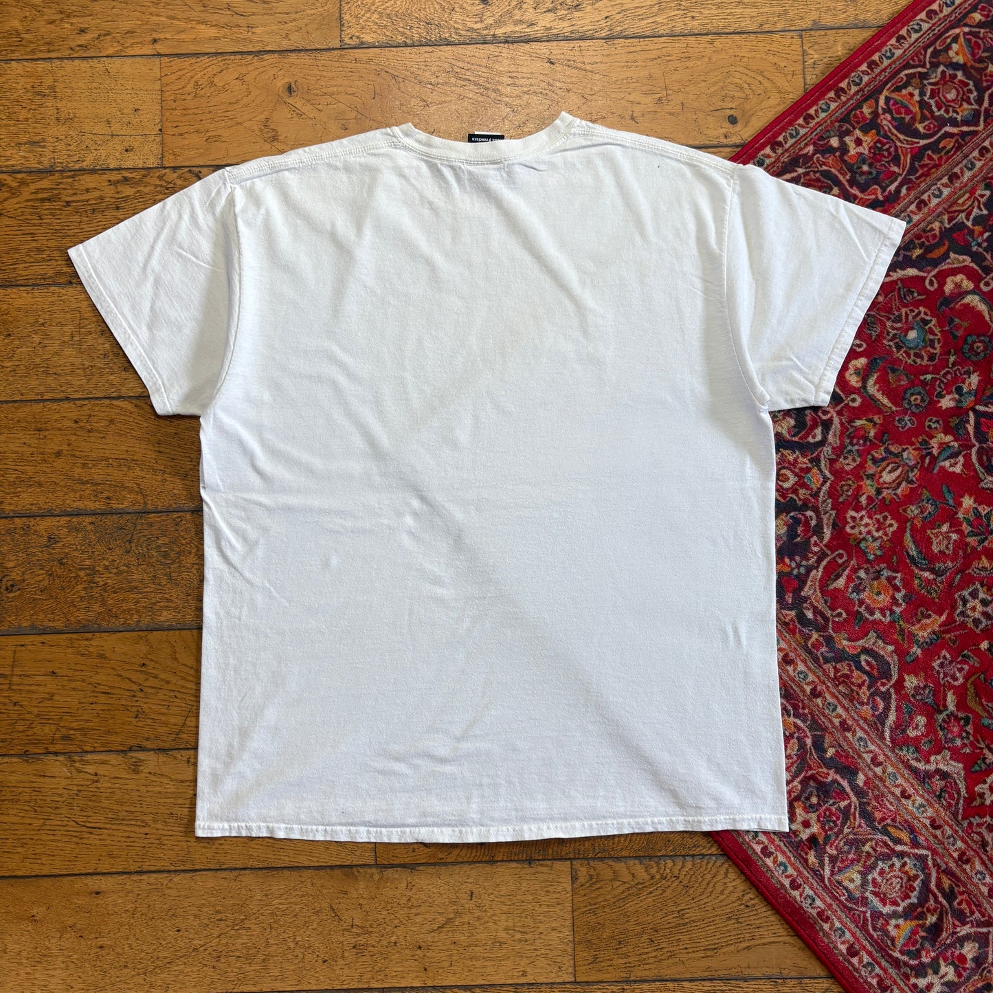 Vintage Thrasher Flames White Skate Graphic T-Shirt - XL