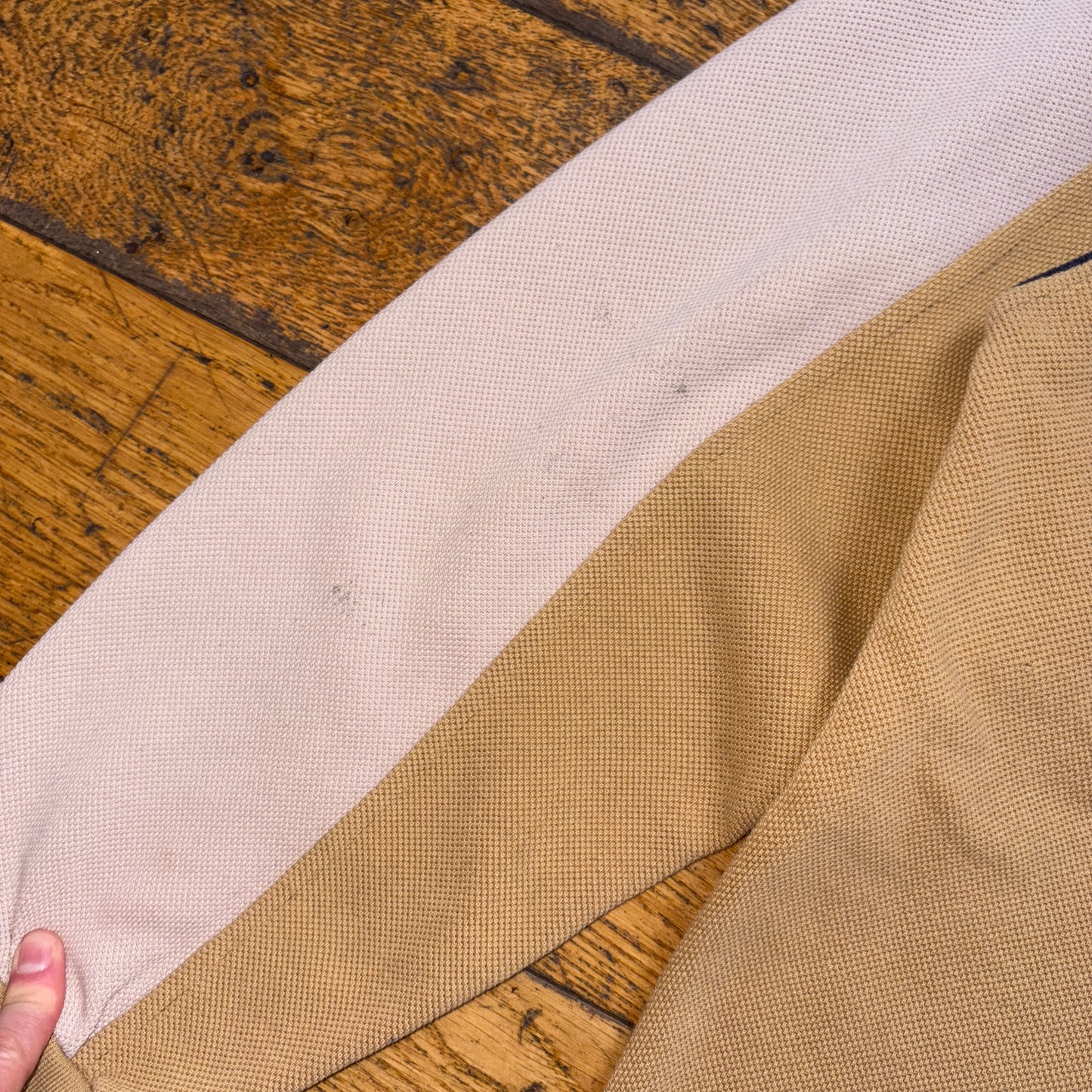 Vintage 90s Lacoste Brown Rugby Shirt Embroidered Sweatshirt - L