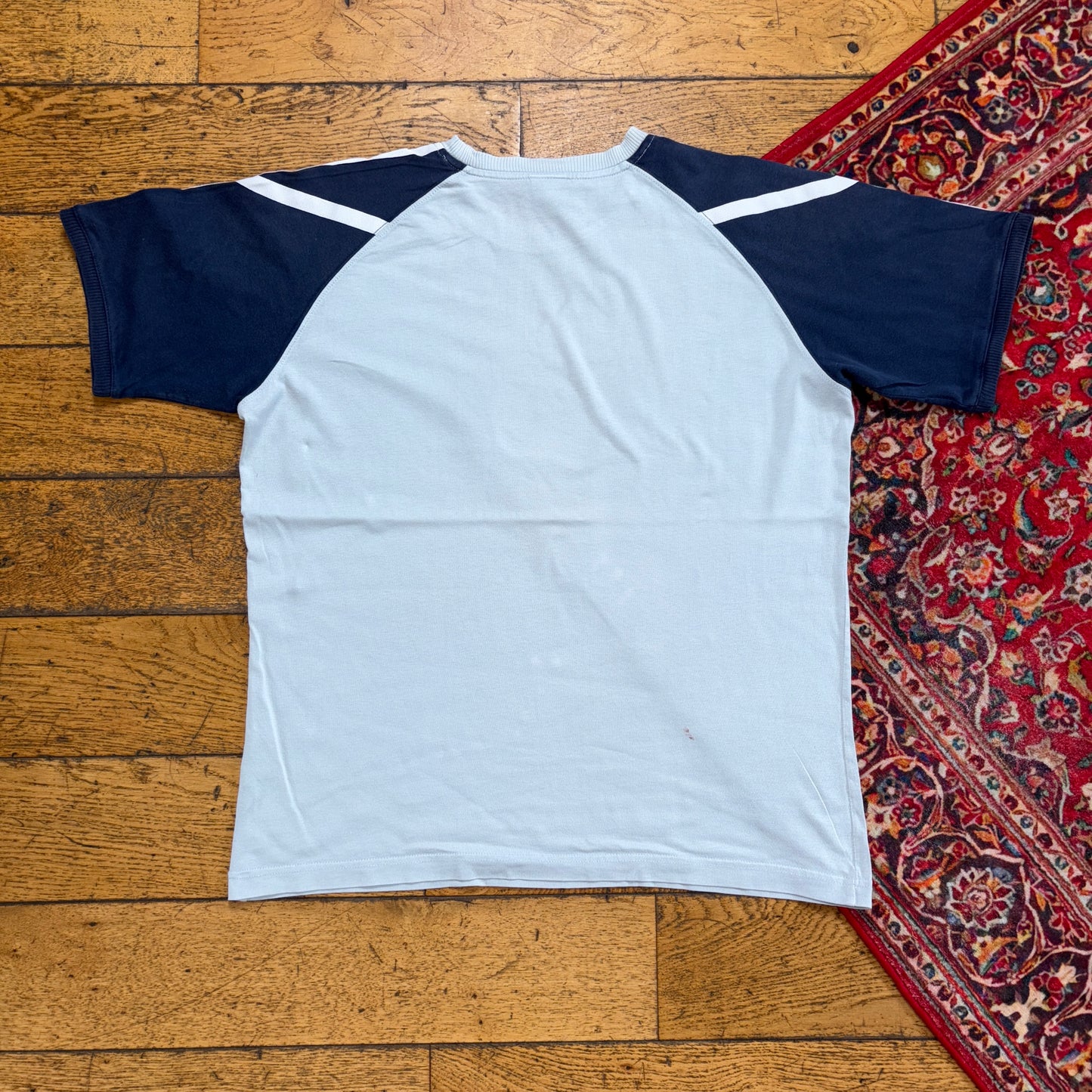 Vintage 00s Nike Blue Y2K Graphic T-Shirt - L